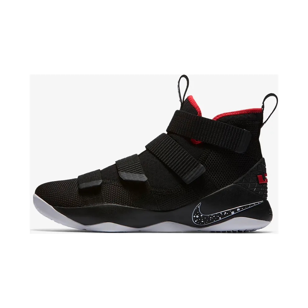 LeBron Soldier 11 Black/University Red-White (897644-002)