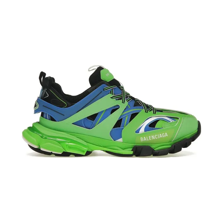 Balenciaga Track Trainers Green Blue