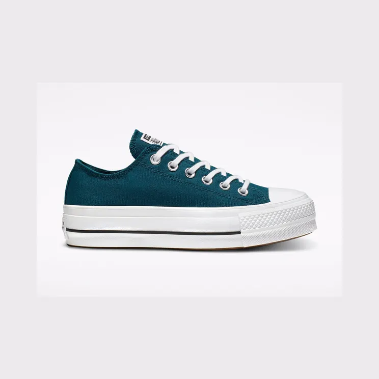 Converse Chuck Taylor All Star Lift Ox “Midnight Turq/White/Black” (566283C)