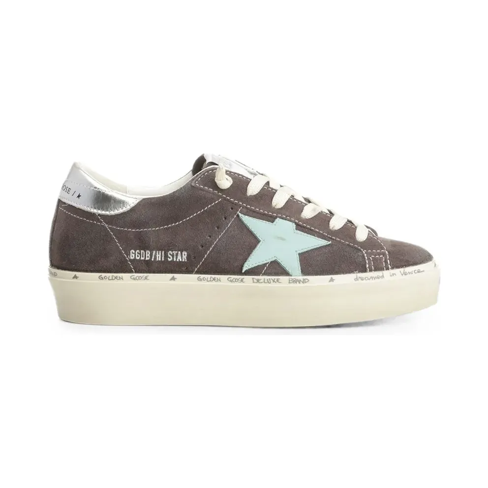 Golden Goose Hi Star Sneakers aus Wildleder – Grau (GWF00118F008559)