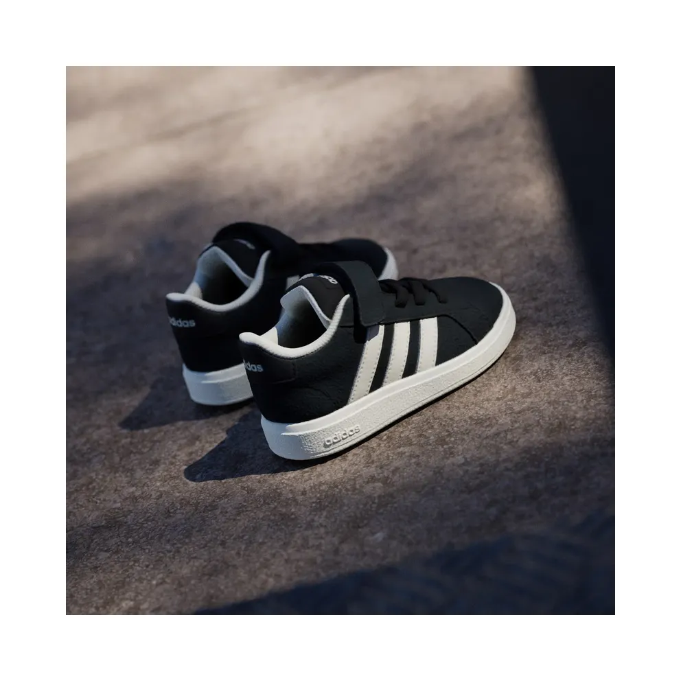 Adidas Grand Court 2.0 Kids Core Black / Off White / Cloud White (JR0779)