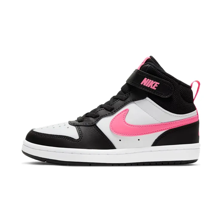 Nike Court Borough Mid 2 “Black / White / Sunset Pulse” (CD7783-005)