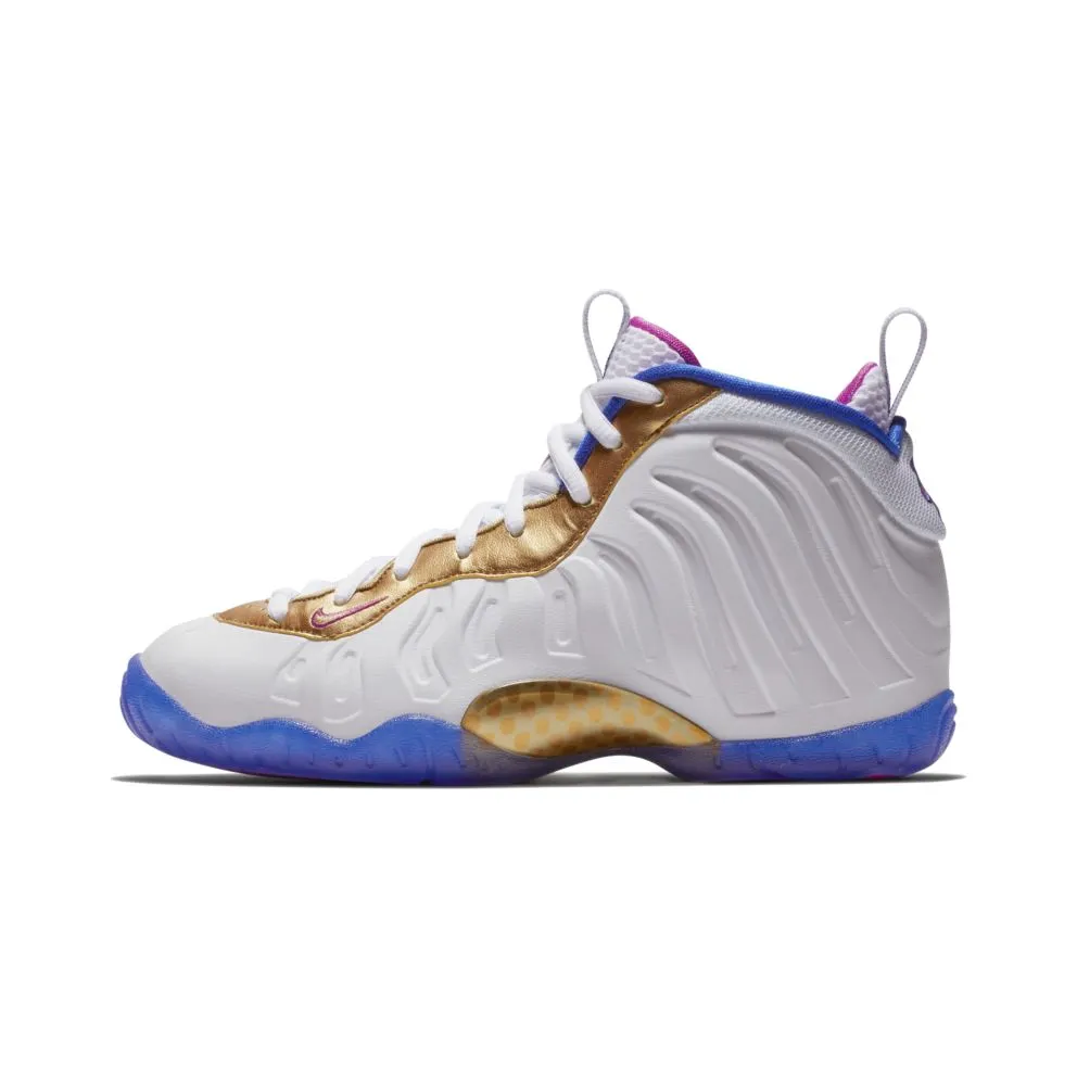 Nike Air Foamposite One Peanut Butter & Jelly (GS) White/Fuchsia Blast-Racer Blue (644791-103)