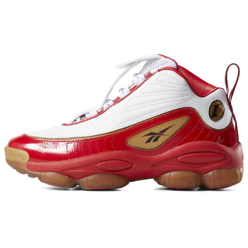Reebok Iverson Legacy Red White Red/White-Black-Brass (Other Brands Reebok)