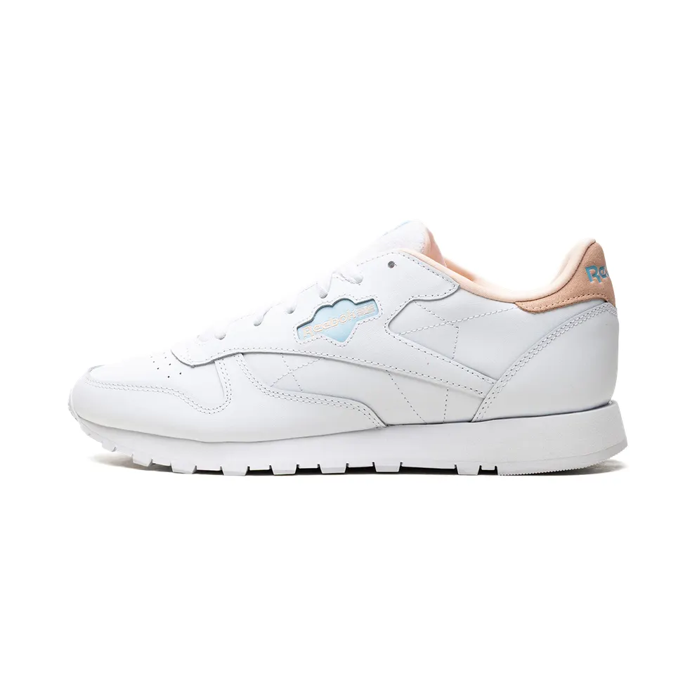 Reebok Classic Leather Shoes Cloud White / Blue Pearl / Aura Orange (GY7184)