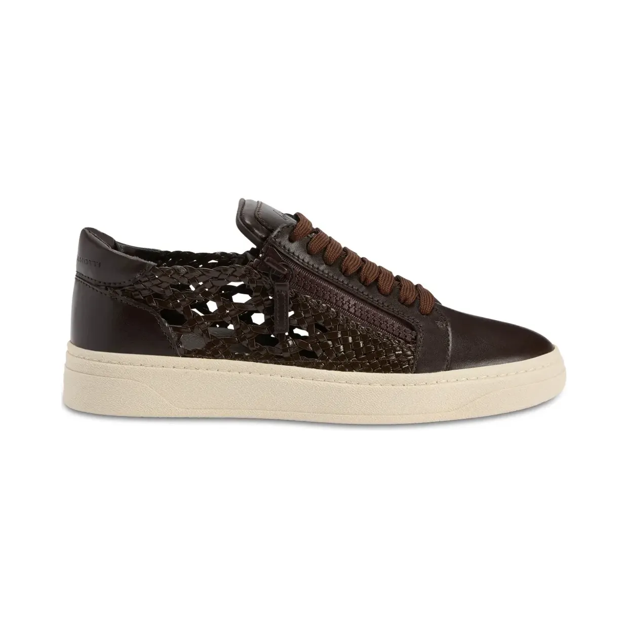 Giuseppe Zanotti Gewebte GZ94 mit doppeltem Reißverschluss “Brown” (RM50019003)