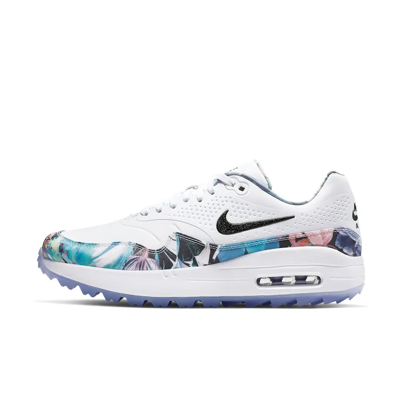Nike Air Max 1 Golf Tropical Floral (W) White/Purple Dawn-Black (BV0658-100)