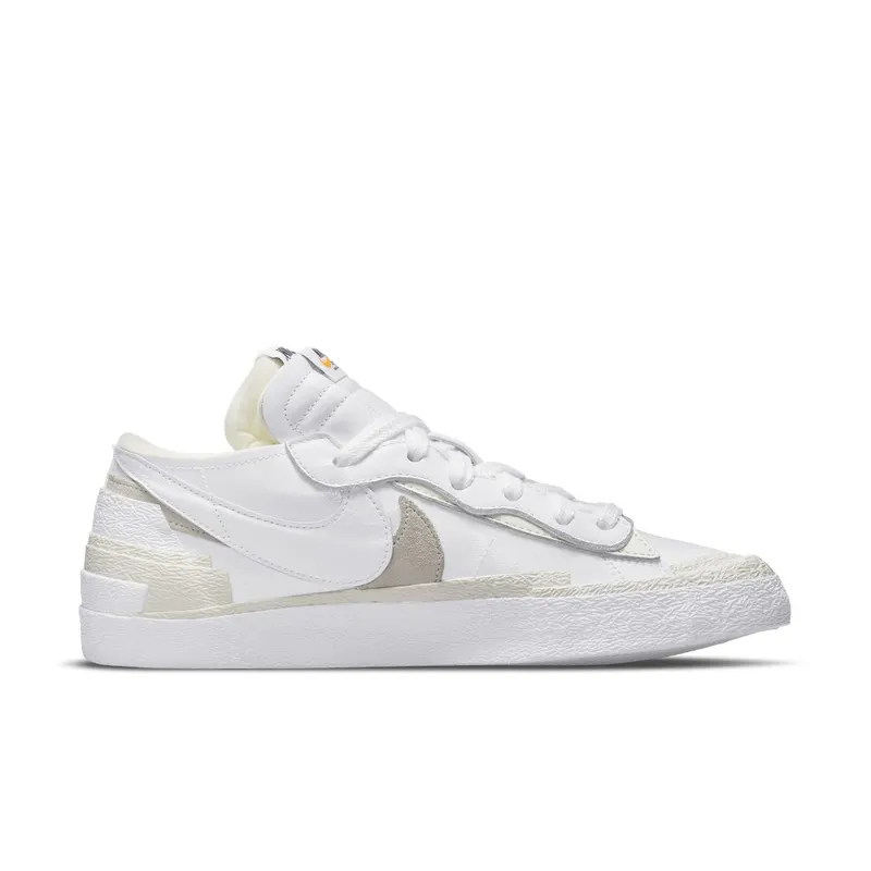 Nike x Sacai Blazer Low White Patent Leather (DM6443-100)