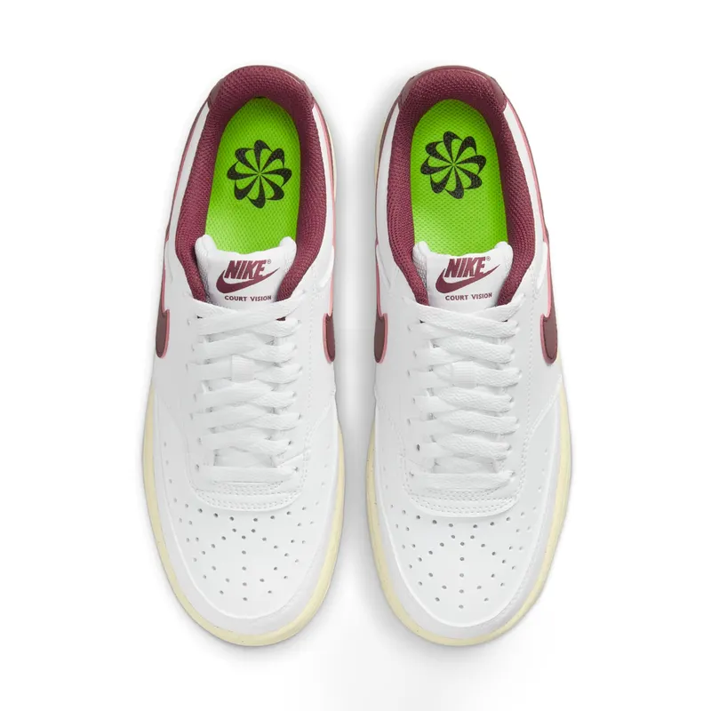 Nike Court Vision Low Next Nature White Team Red Metallic Gold (DH3158-106)