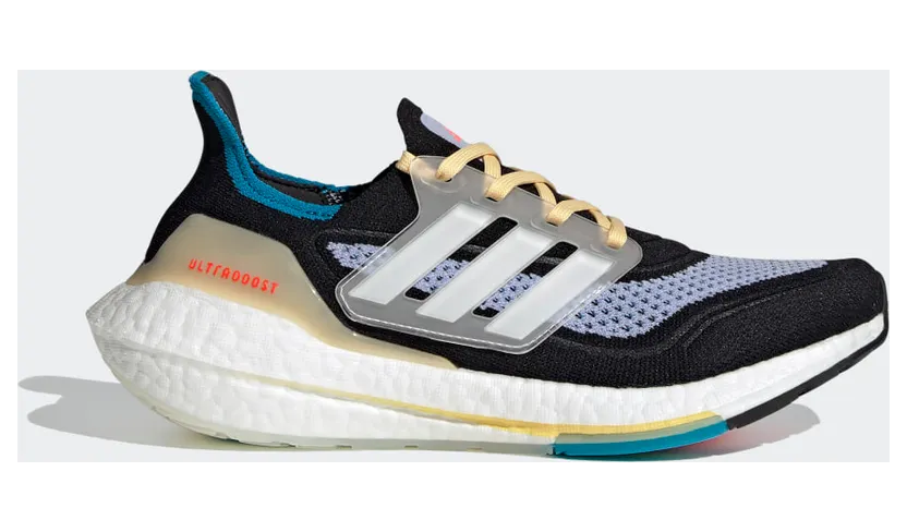 adidas Ultraboost 21 Core Black / Cloud White / Violet Tone (S23836)