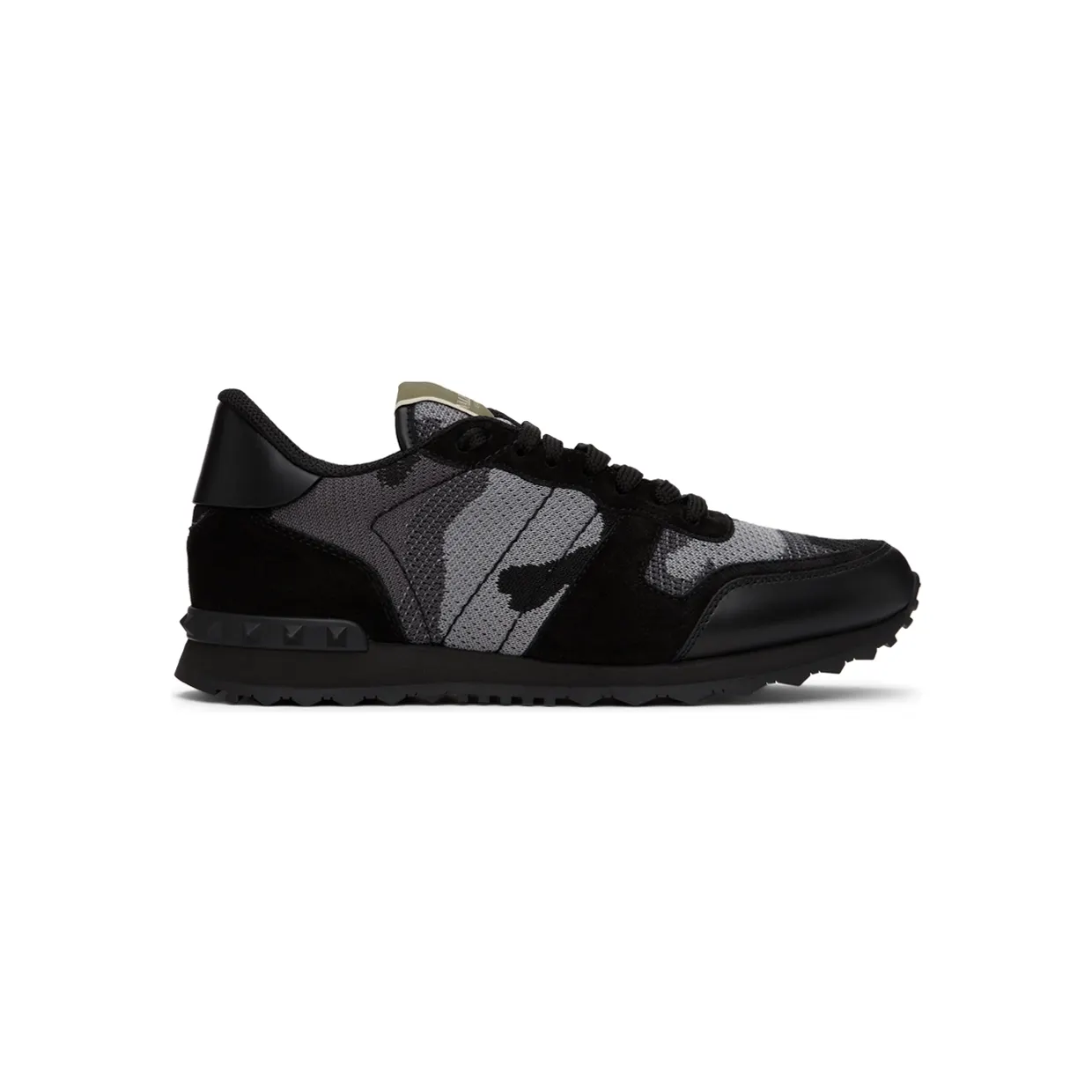 Valentino Garavani White & Grey Camouflage Rockrunner Sneakers (XY2S0723QRK)