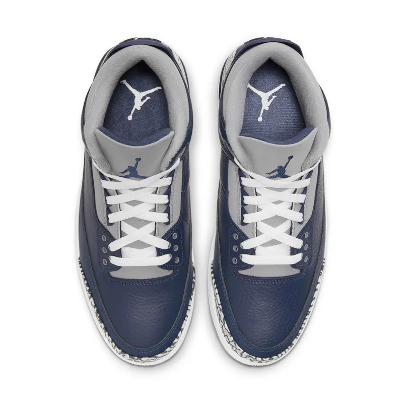 Jordan 3 Retro Georgetown (2021) Midnight Navy/Cement Grey-White (CT8532-401)