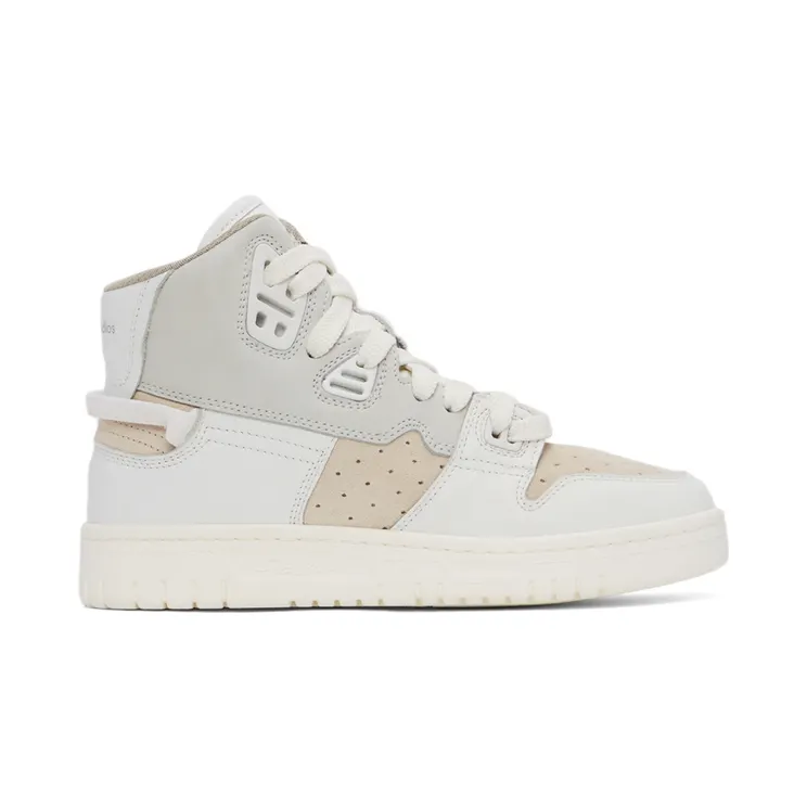 Acne Studios Off-White Leather High-Top Sneakers (AD0402-)