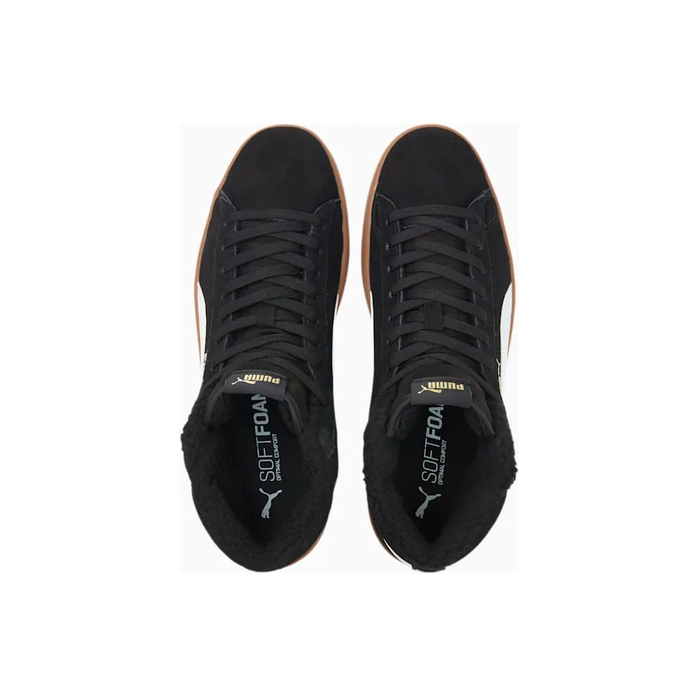 Puma Smash v2 Mid Winter White/Black (375870-01)