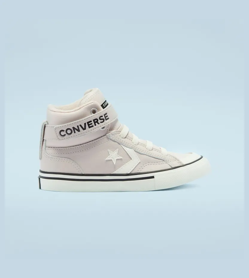 Converse Leather & Heathered Knit Pro Blaze Strap High Top Silt Red/bright Coral/egret (669317C)