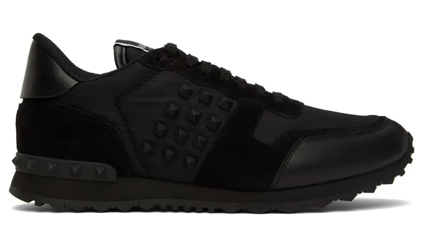 Valentino Garavani Black Rockstud Sneakers (1Y2S0748VBU)