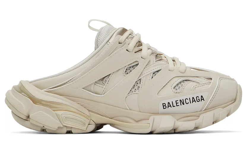 Balenciaga Beige Track Mules (653813 W3DA3)