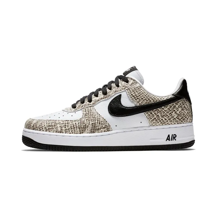 Nike Air Force 1 Low Retro Cocoa Snake 2018 “True White / Cocoa / Black” (845053-104)