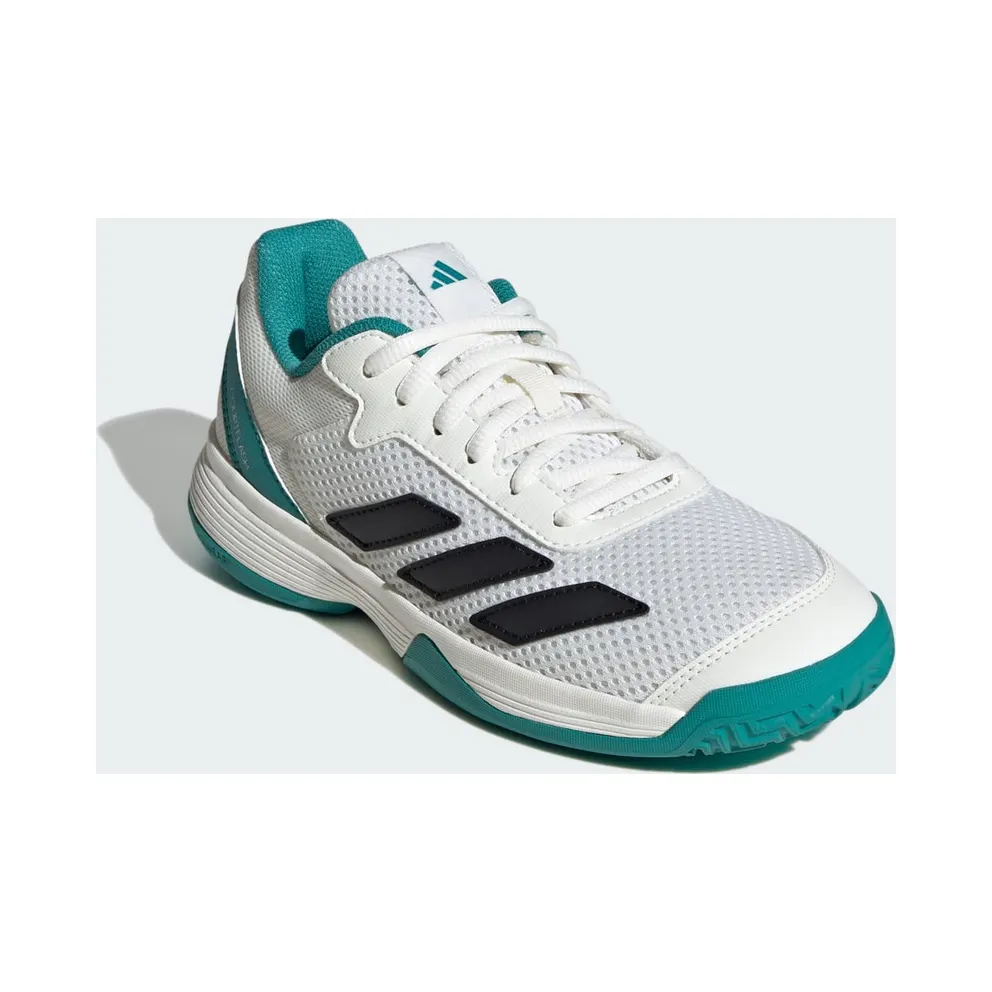 Adidas Courtflash Tennis Kids Cloud White / Pure Teal / Off White (JH5123)