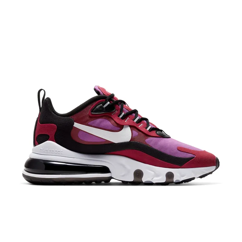 Nike Air Max 270 React Noble Red (W) White/Black.Noble Red/Vivid Purple (CI3899-600)