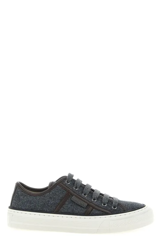 Brunello Cucinelli Shiny Tab “Grey” (MZ38G3328PC004)