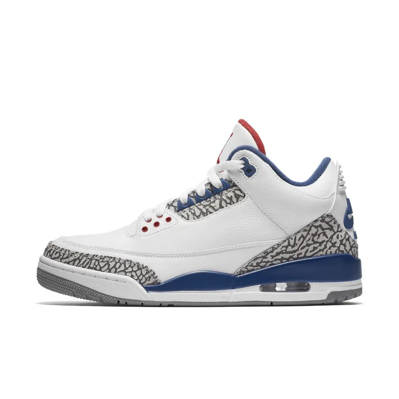 Jordan 3 Retro True Blue (2016) White/True Blue-Varsity Red (854262-106)