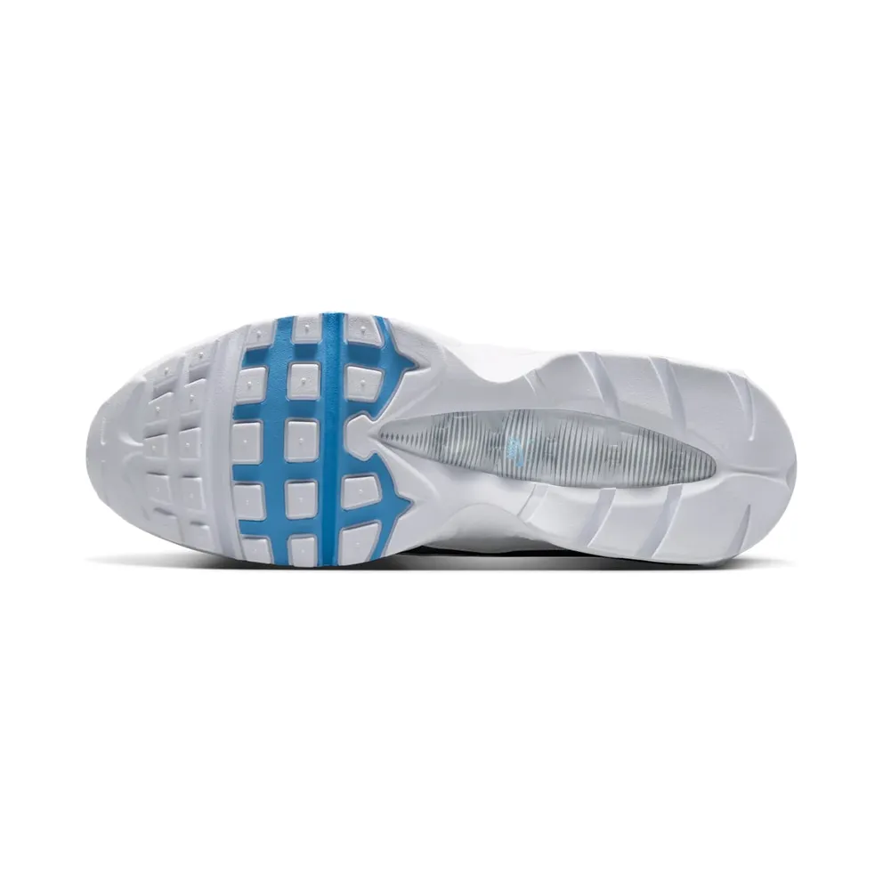 Nike Air Max 95 Big Bubble Tech “Smoke Grey / White / Black / Football Blue” (IH7853-003)