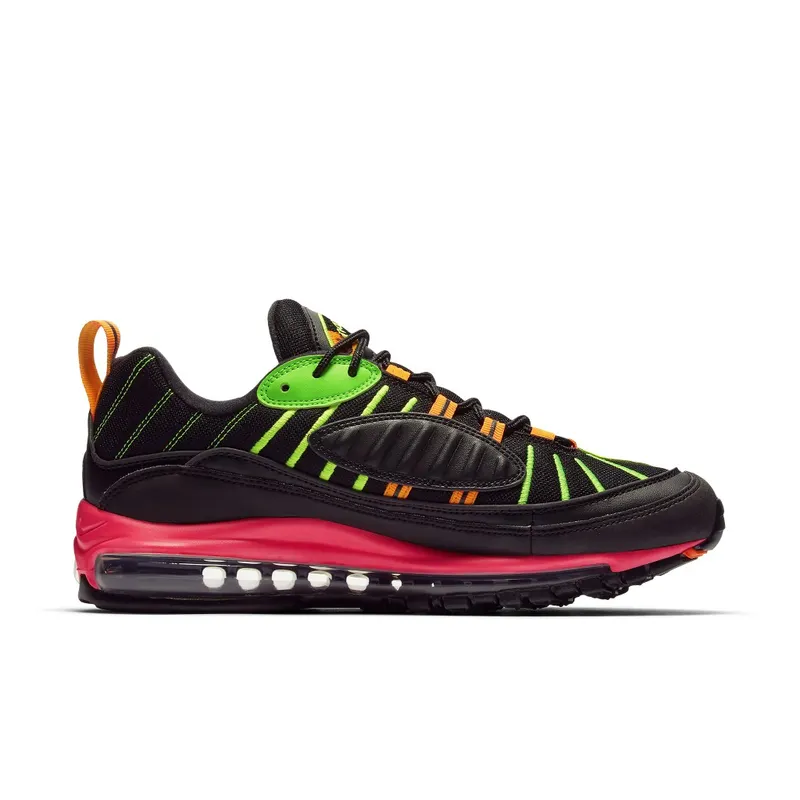 Nike Air Max 98 Tokyo Neon Black/Green Strike-Racer Pink-Volt (CI2291-083)