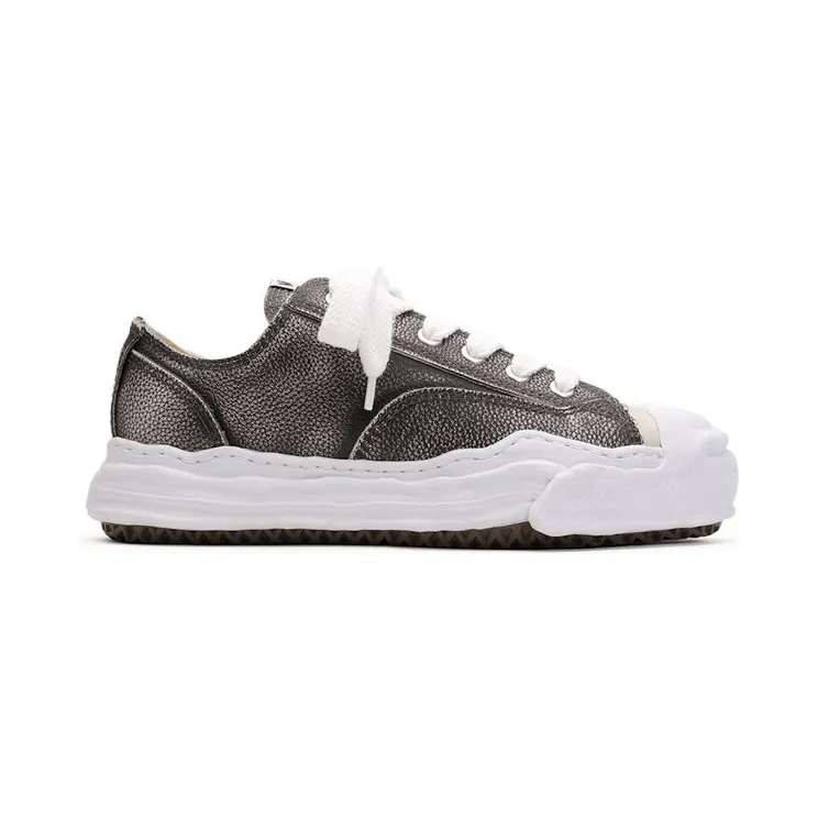 Maison Mihara Yasuhiro Hank OG Sole Brushed Shrink Leather Low Black White (A14FW743-BLK)
