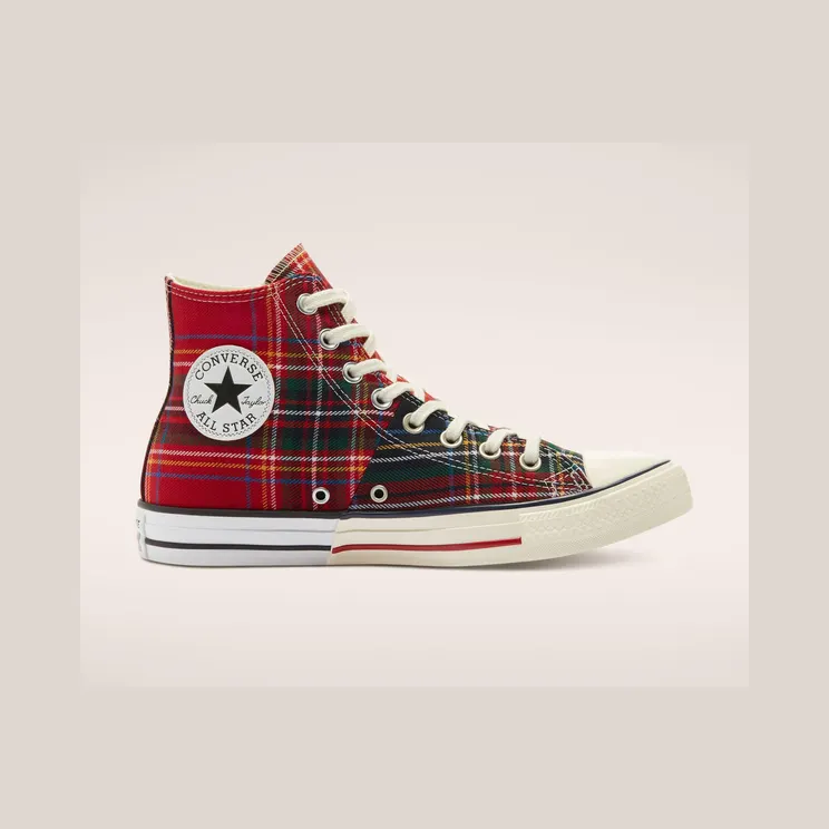 Converse Archive Plaids Chuck Taylor All Star High Top Red/blue/egret (169259C)