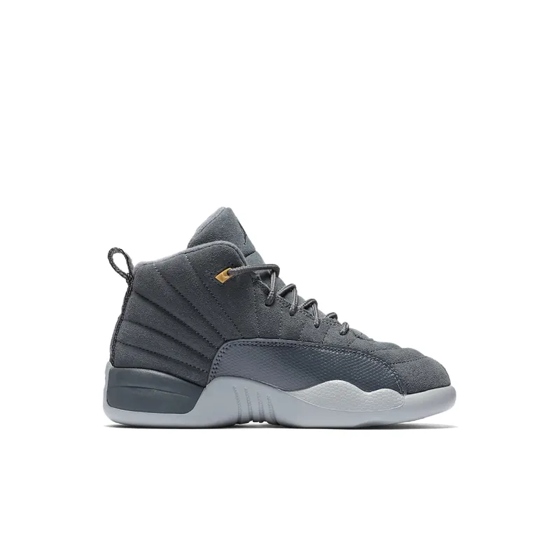 Jordan 12 Retro Dark Grey (PS) Dark Grey/Dark Grey-Wolf Grey (151186-005)