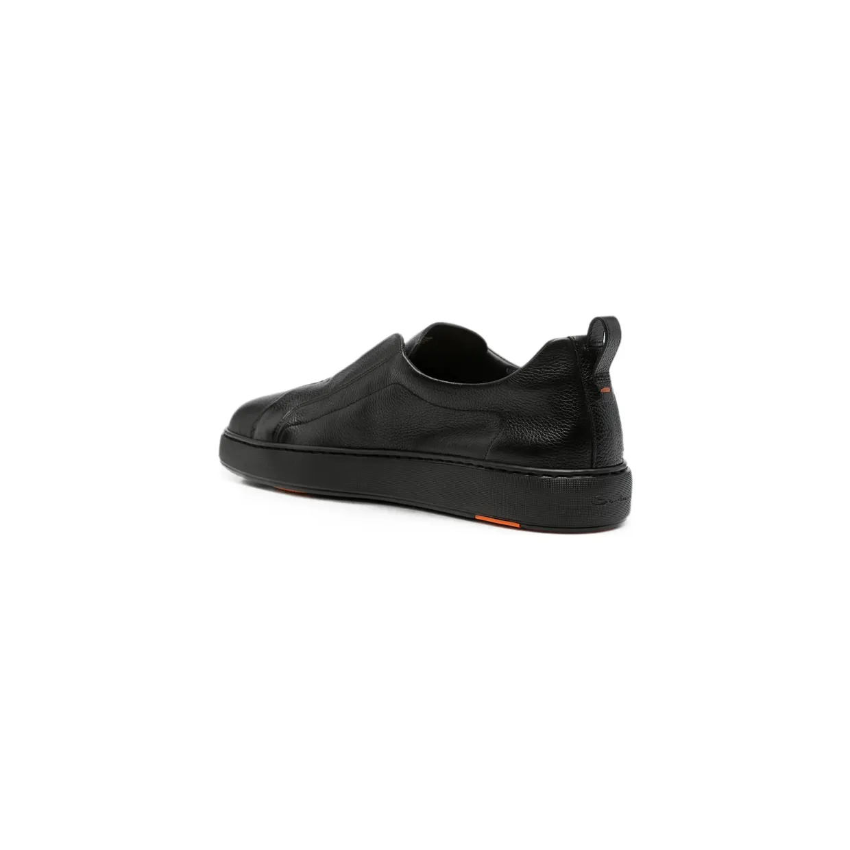 Santoni S-Victory Grainy-leather Slip-on “Black” (MBCD22211NEAT CKAN01) (2)