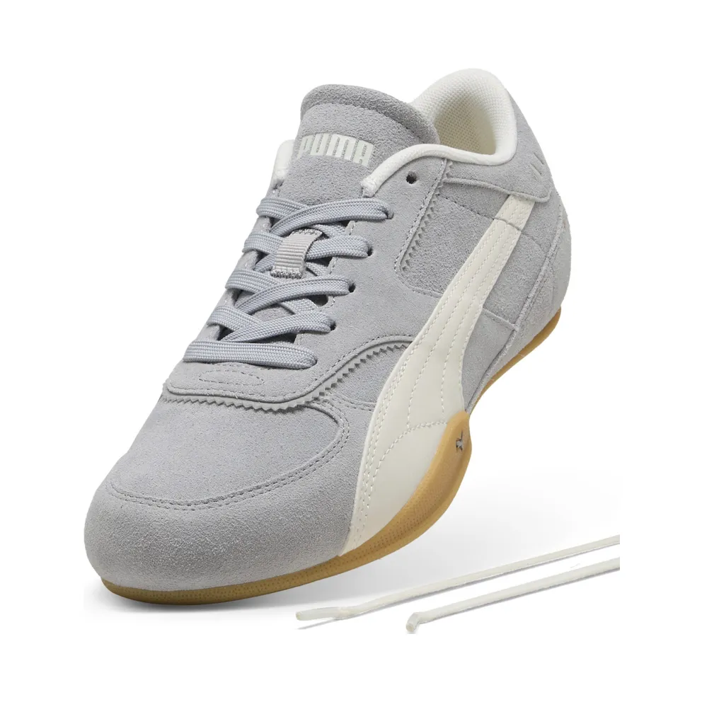 Puma Bella Mina Suède “Gray Echo / Gum” (407671_02)