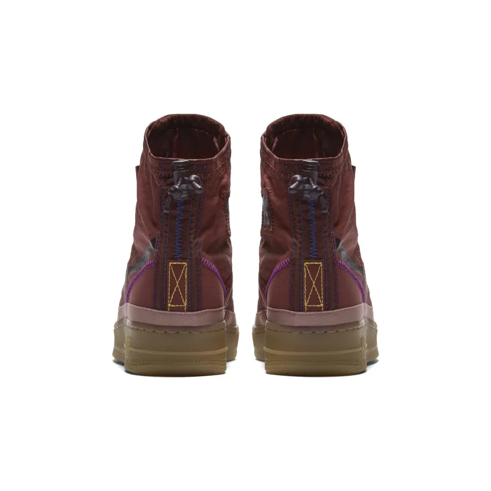Nike Air Force 1 Shell Burgundy Ash (W) Dark Pony/Burgundy Ash-Desert Dust (BQ6096-200)