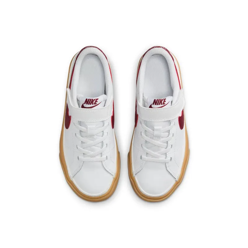 Nike Court Legacy White Gum Yellow Team Red (DA5381-132)