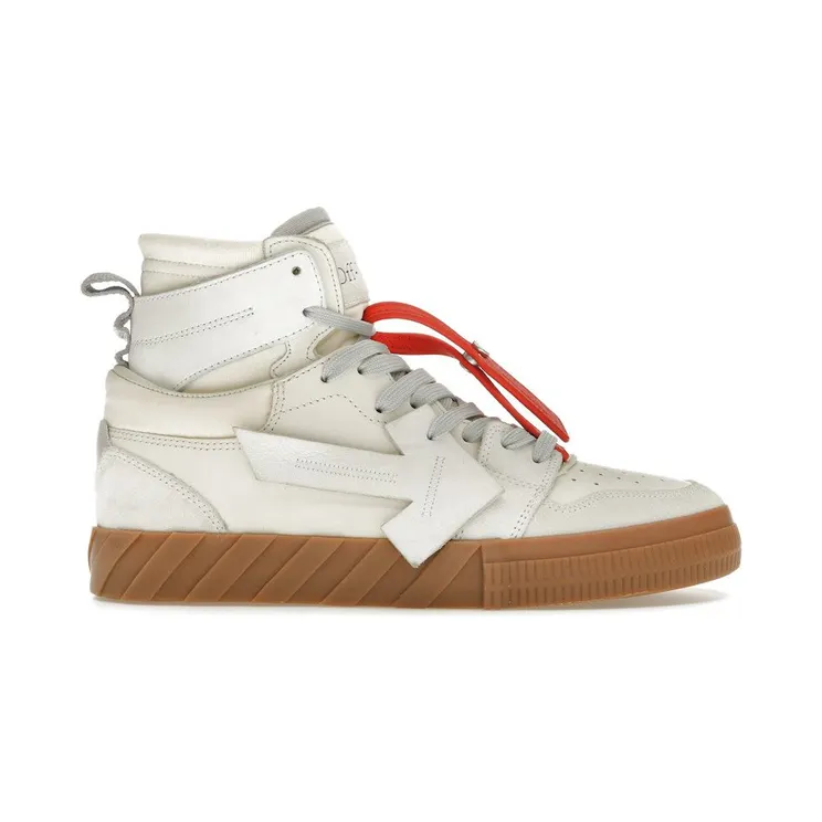 OFF-WHITE Floating Arrow High Top Vulc White Cream (OMIA225F23LEA0010102)