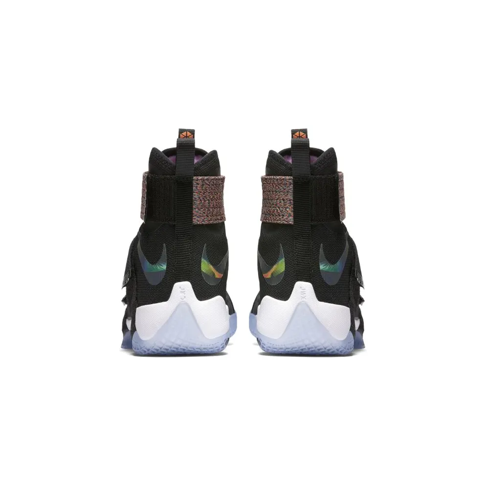Nike LeBron Zoom Soldier 10 Unlimited Black/Total Orange-Cosmic Purple-Hyper Jade (844374-085)