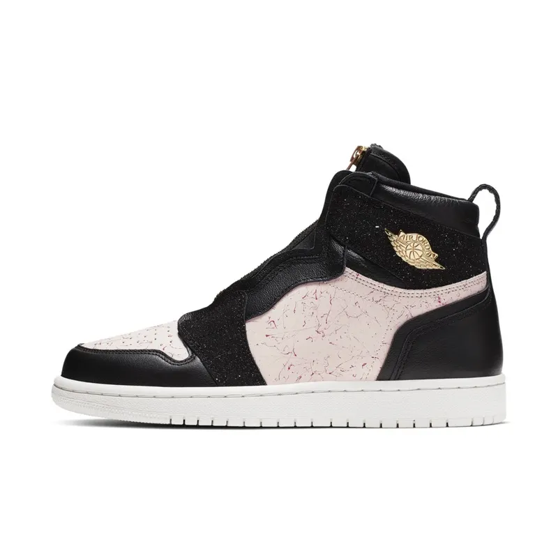 Jordan 1 Retro High Zip Silt Red (W) Black/Metallic Gold-Phantom-Silt Red (AQ3742-001)