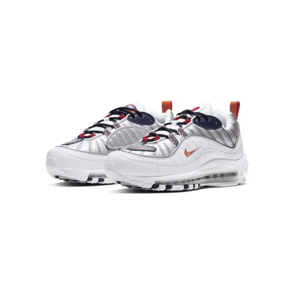 Nike Air Max 98 Starfish (W) White/Starfish-Wolf Grey-Gym Red (CQ3990-100)