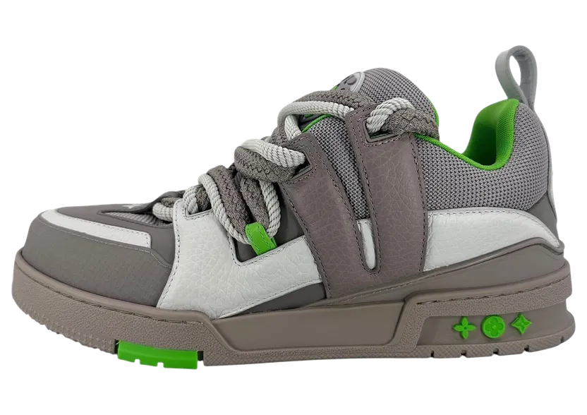 Louis Vuitton LV Skate Sneaker “Grey/Green” (1ABZ4R)