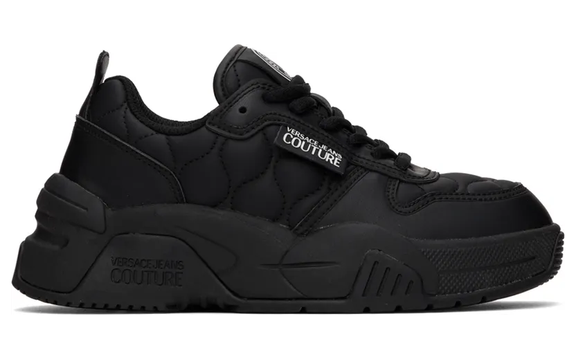 Versace Jeans Couture Black Stargaze Sneakers (E73VA3SF2EZS420)