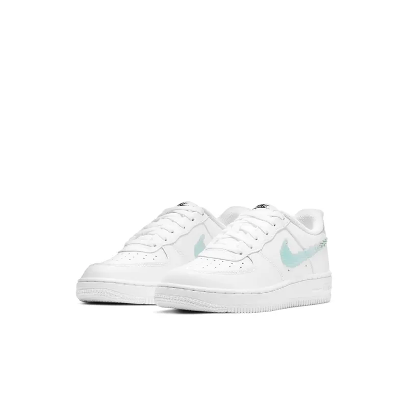 Nike Air Force 1 LV8 Digital Swoosh White (PS) (CW1584-100)