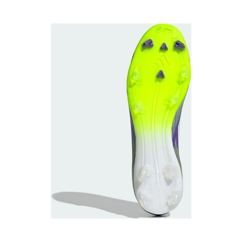 adidas F50 League Laceless FG/MG Purple Rush Cloud White Lucid Lemon (JH7734)