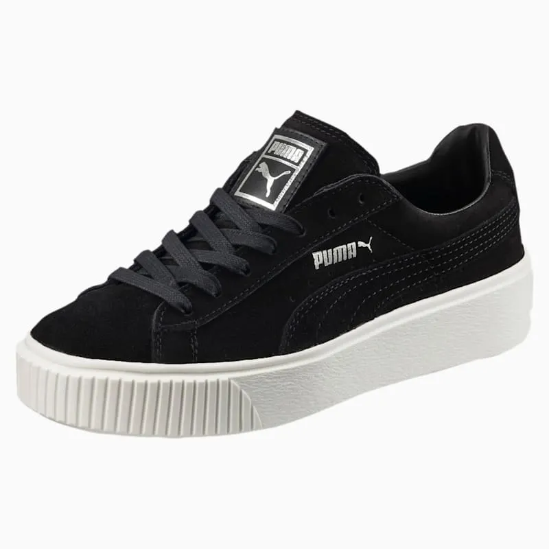 Puma Suede Platform Black (W) Puma Black/Black White (362223-01)