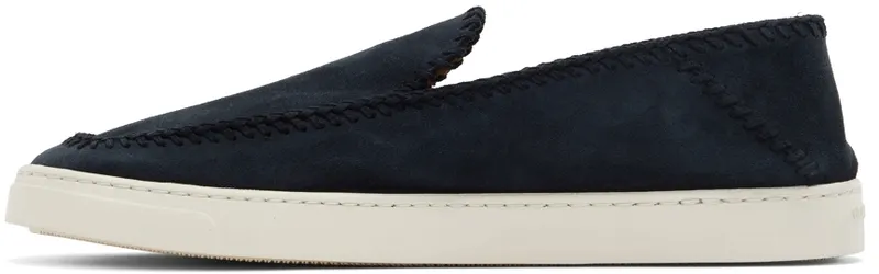 Giorgio Armani Navy Suede Slip-On (X2X141 XM968)