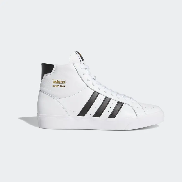 Adidas Basket Profi ‘Cloud White Black’ Cloud White/Core Black/Gold Metallic (FW3108)