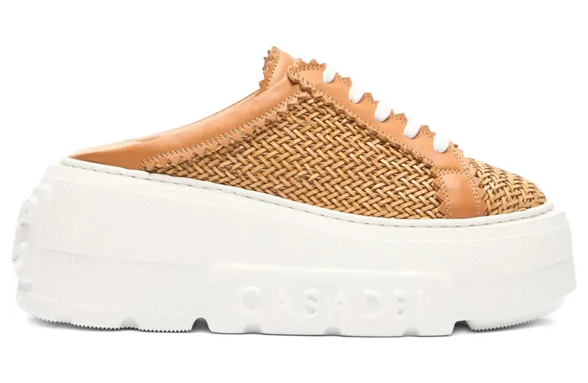 Casadei Nexus geweven sneakers met plateauzool – Bruin (2X068J0701HANOI)