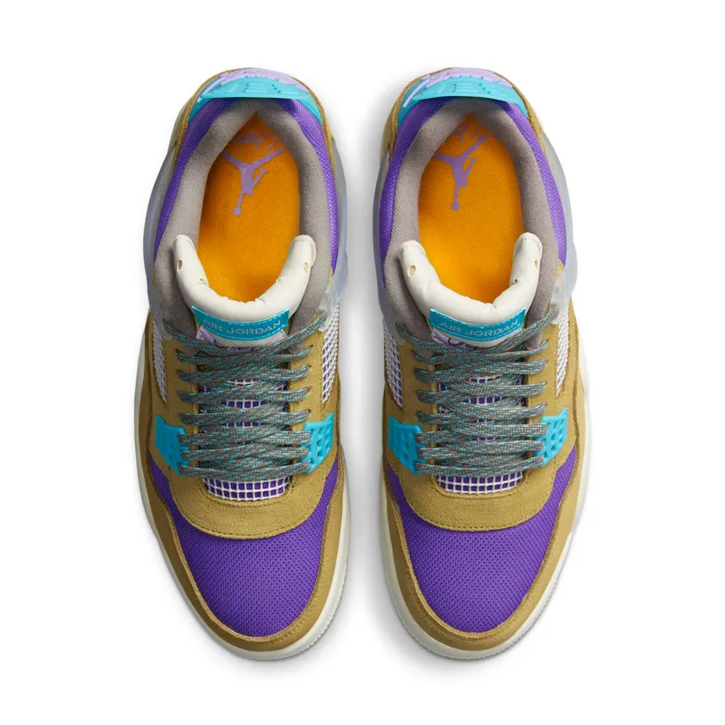 Air Jordan x Union 4 Desert Moss (2021) – “Desert Moss / Turquoise Blue / Dark Iris” (DJ5718-300)