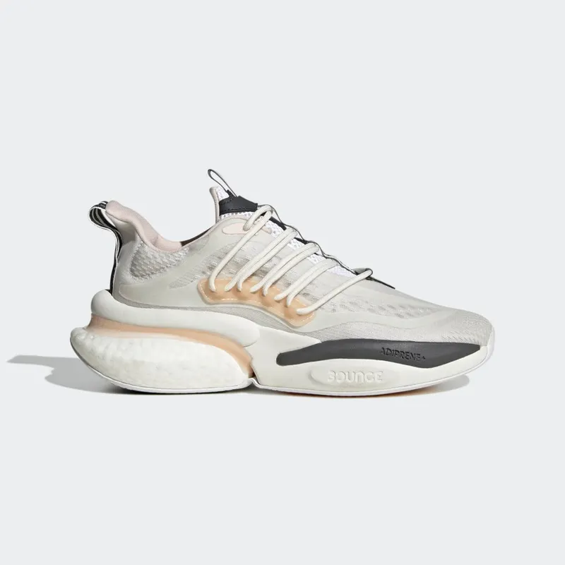 Adidas Alphaboost V1 Sustainable BOOST Lifestyle Running Cloud White / Wonder Quartz / Grey Five (HP6132)
