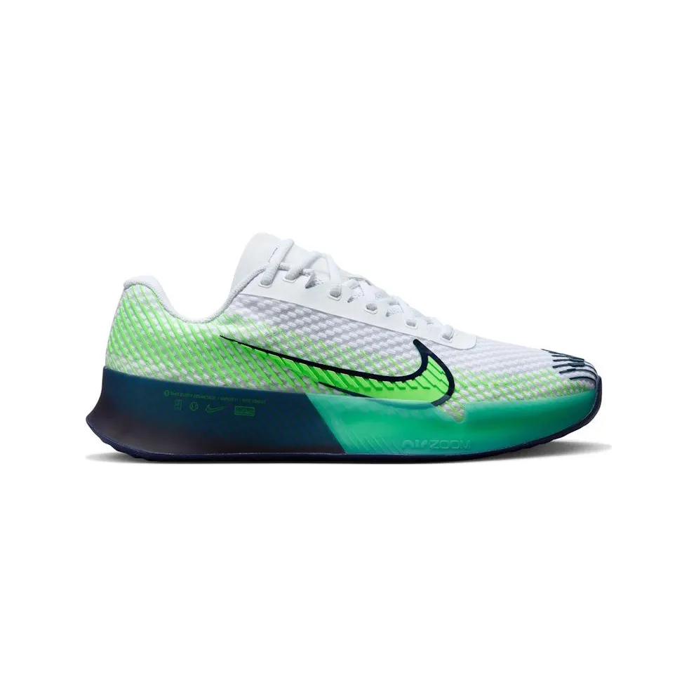 Nike Zoom Vapor 11 HC White Green Strike Navy (DR6966-103)